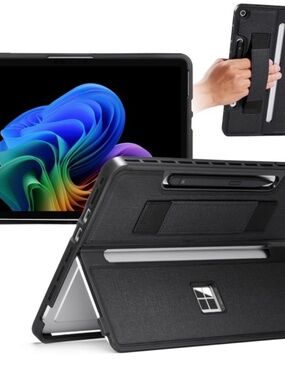 Rugged Case For Microsoft Surface Pro 12" 2025, Shockproof Protective Cover With